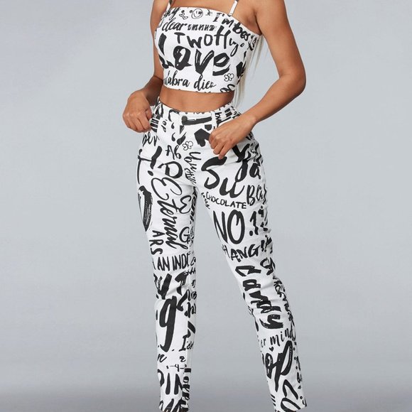 L'Rev37 Pants - !GRAPHIC DENIM Top and Pant Set!
